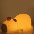 Cute Cartoon Capybara Silicone Night Light USB Rechargeable Timing Dimming Sleep Night Lamp for Children'S Room Decor